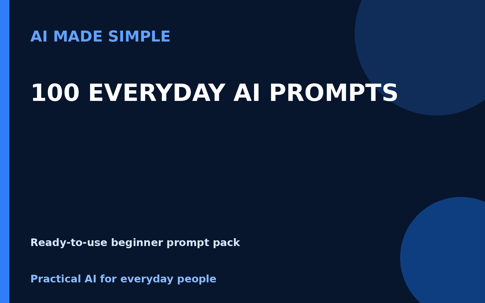 100 Everyday AI Prompts
